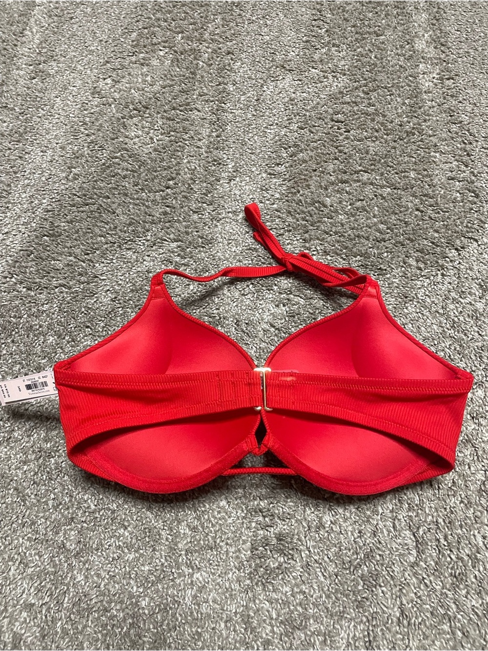 NEW Victoria’s Secret Swim Bombshell Ribbed Push Up Bikini Top 34D - Picture 2 of 4
